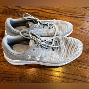 Under Armour Light Gray Athletic Mesh Sneakers